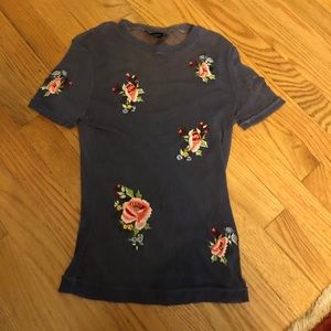 Vivienne Tam mesh blouse. Great condition! Size 2